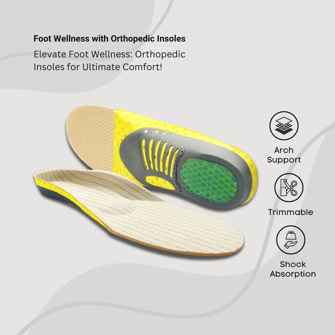 Orthopedic Insoles: Arch Support for Plantar Fasciitis Relief.